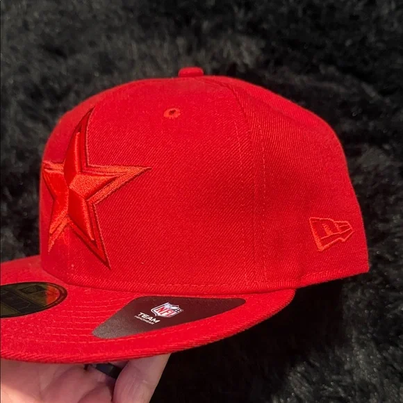 New Era Red Star Cowboys 7 3/8 Fitted 59FIFTY Cap - Picture 3 of 10